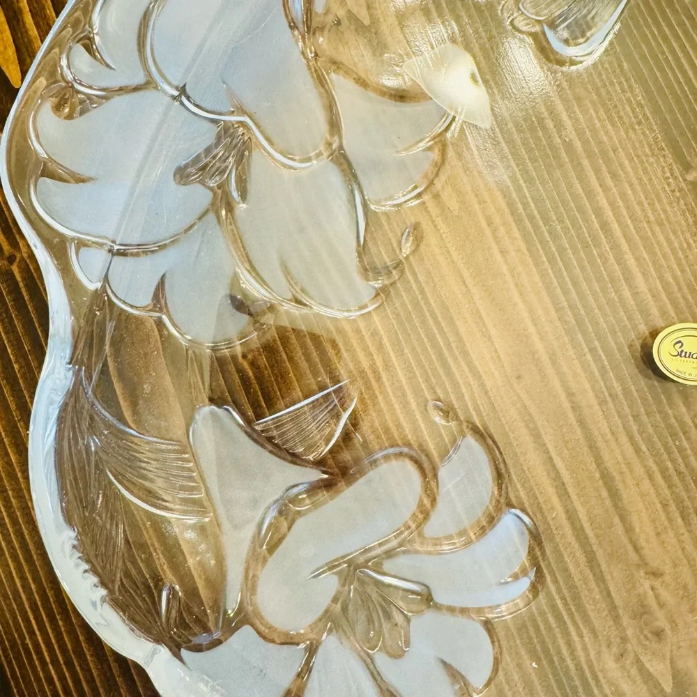 Vintage Studio Floral Crystal‎ Platter